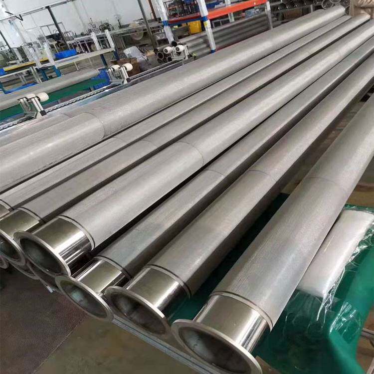 高温除尘不锈钢金属滤筒代替无纺布滤袋水泥窑炉用抗磨损寿命长