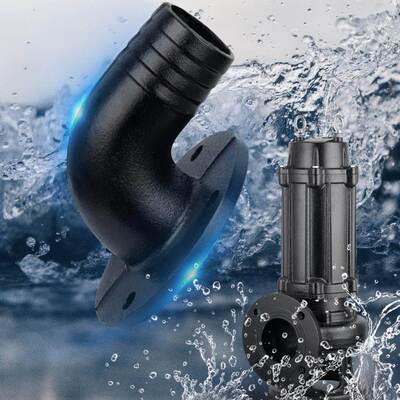 潜水泵污水泵出水口接头配件大全不锈钢弯头90度排污泵铸铁出水口