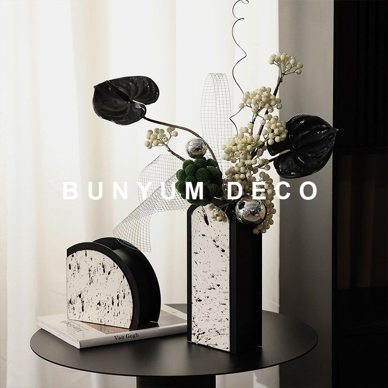 本与现代高端几何弧顶马毛花器样板间售楼处餐桌花瓶客厅插花摆件,家居饰品,花瓶,淘宝优惠券,粉丝福利购,淘宝优惠卷