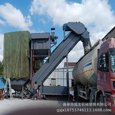广州石粉卸集装箱的设备建筑水泥无粉尘卸灰机搅拌站粉料卸车机