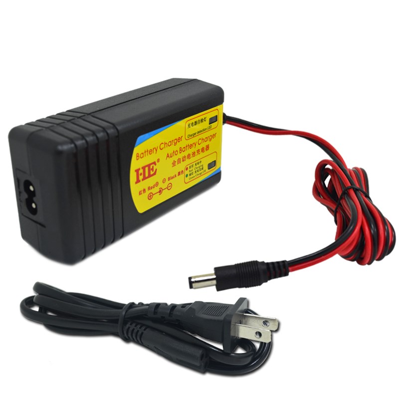 HE铅酸24v7ah9ah蓄电池充电器电动滑轮车单车车27.6v1.5a圆头