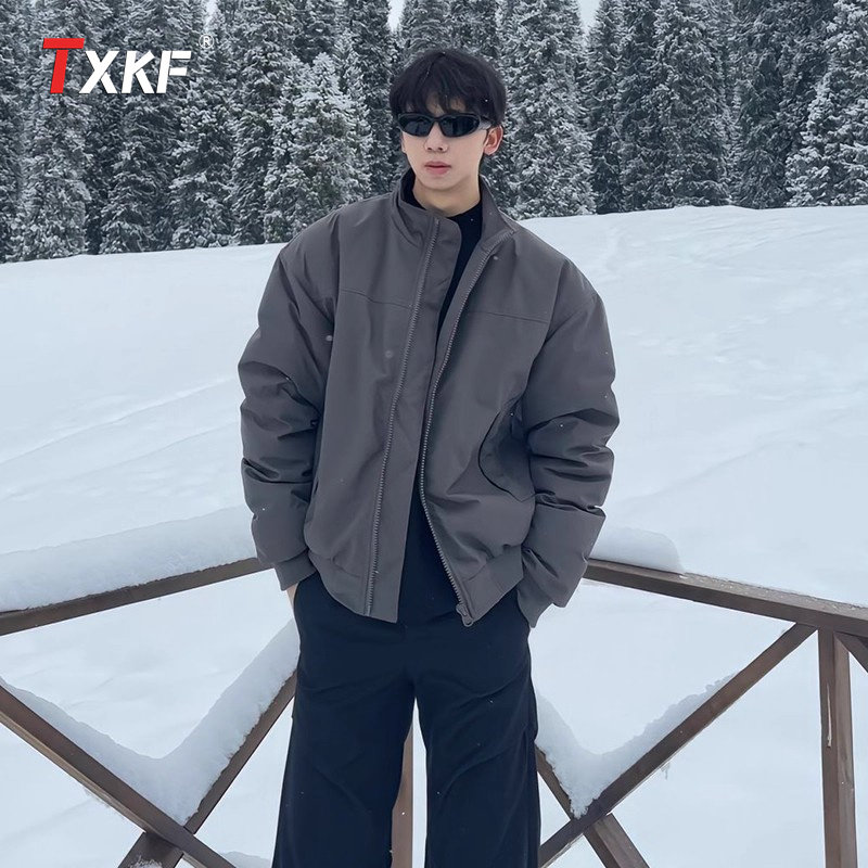 潮牌飞行夹克棉服冬装男外套男士2025新款春秋冬季工装冲锋衣男款