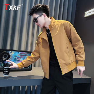 高端立领飞行员夹克外套男士2025新款春秋冬季高级感加厚棉服男款