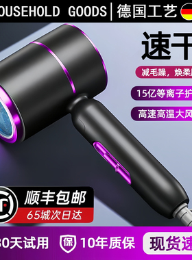 德国电吹风机负离子护发静音速干