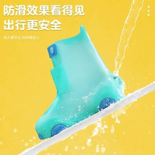 套防水防滑男童女童外穿雨靴加厚耐磨男孩雨鞋 儿童雨鞋 小学生脚套