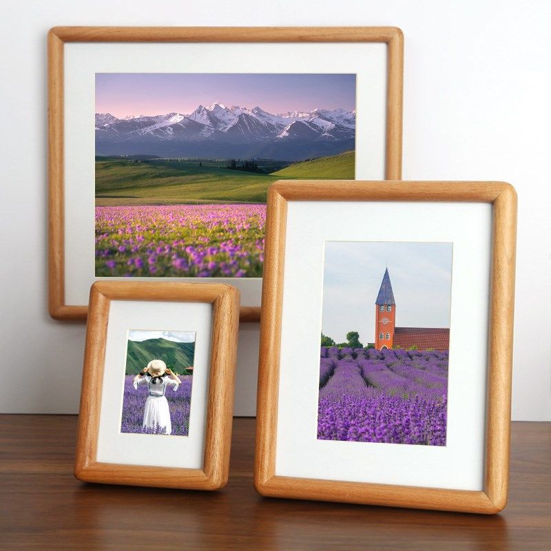 大相框挂墙高级感免打孔钉6寸创意组合照片墙婚纱照全家福10 12寸