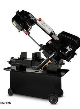 呲铁新品CS712N锯床带锯机小型台式金属切割机卧式带锯木工锯床