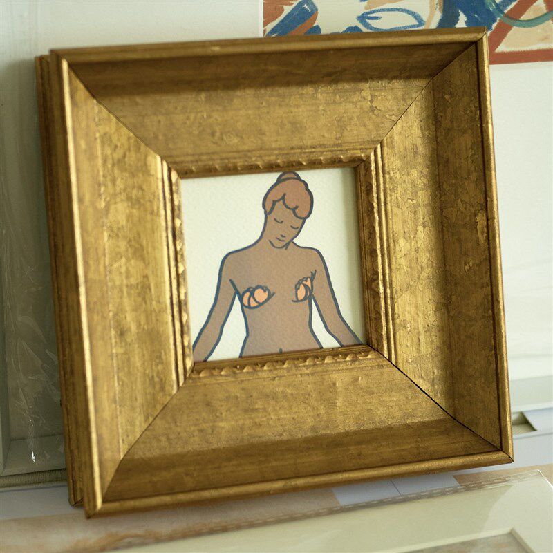 【可以定制】天隆出口金色油画框相框镜框欧式中古实木定制装裱