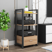 功放机架发烧胆机支架移动音响器材专业脚架影音柜子 60长抽屉