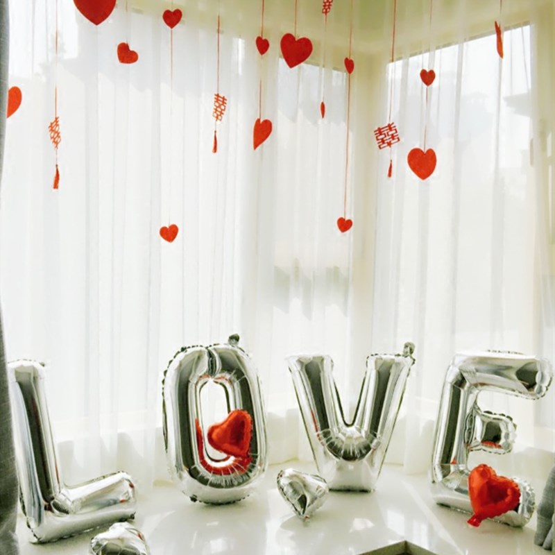 结婚婚礼婚房布置装饰浪漫求婚现场布置32寸大号LOVE气球装饰