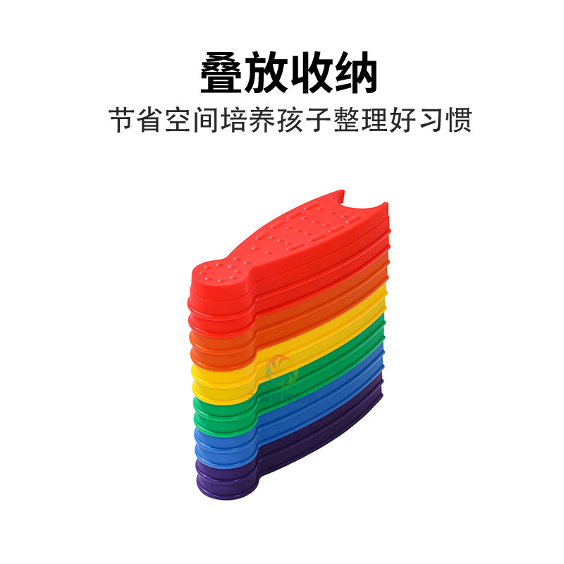 河流岛屿平衡板感统训练器幼儿园独木桥组合套装玩具儿童塑料桥墩