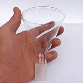 24加料漏斗 玻璃漏斗长颈漏斗玻璃大口径实验室玻璃器皿90