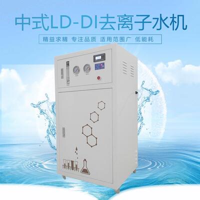 医院检验科配生化仪用纯水机去离子水机中式LD-DI-80升落地柜式机