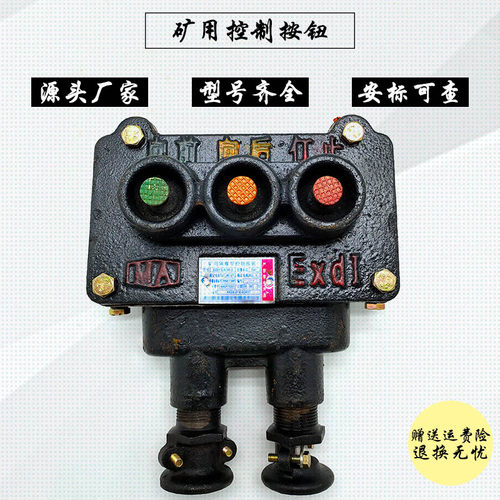 BZA1-5/36-2矿用隔爆型控制按钮双联防爆按钮煤矿用开关3钮2钮1钮