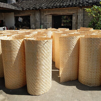 工地用装修吊顶竹席农家乐装饰竹编席子贴墙围挡天花吊顶用竹篾席