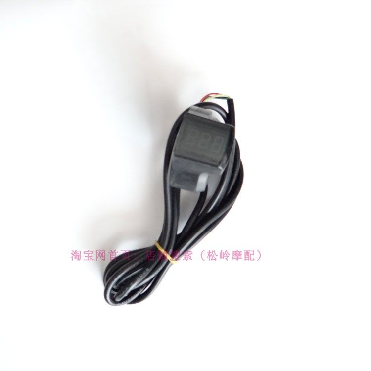 电动车数字电压显示器表改装48v60v72v 通用锂电池外置车把