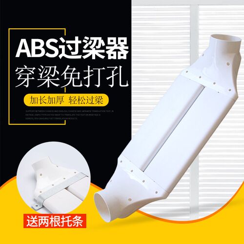室内新风系统过梁器管道风机横梁交叉连接过渡器圆管转扁管变径头