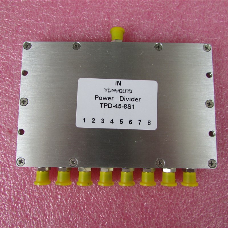 进口TPD-45-8S1 500-3200MHz SMA母8路5W射频一分八功率功功分器