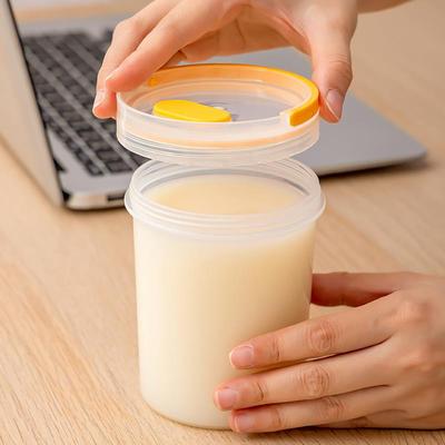 汤桶粥桶食品级打包盒可重复使用汤碗粥杯汤盒早餐pp杯耐高温带盖