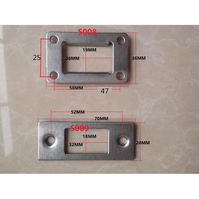 副锁天地锁导向片扣片锁片步阳防盗门木门单孔门框门扇单舌不锈钢