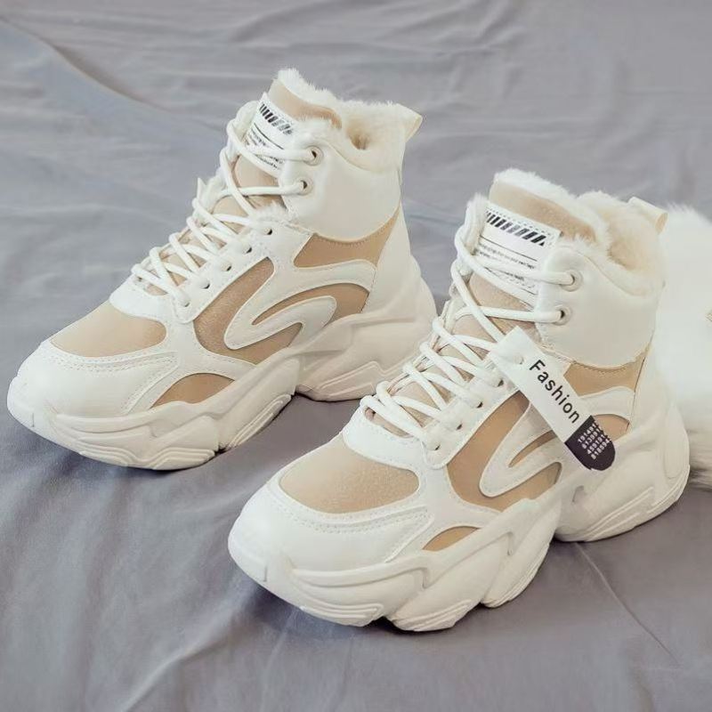 超火东北大棉鞋女冬季加绒加厚2025年新款高帮保暖运动休闲鞋34码