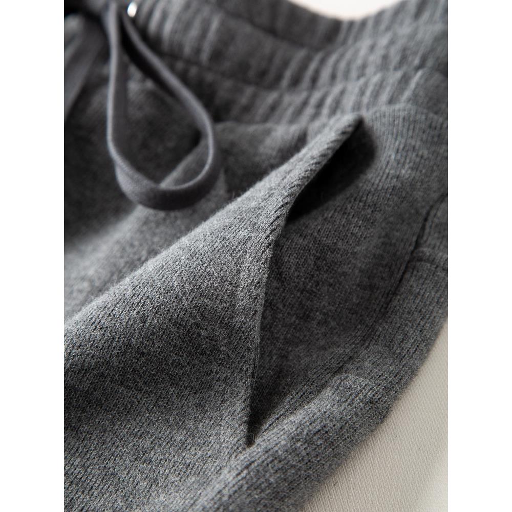 高级感休闲卫裤今年流行灰色裤子