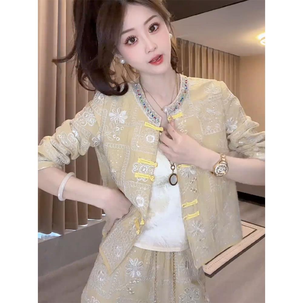 新中式女装国风秋季外套裤子