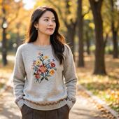 2026年春春新款 独特漂亮高级感chic日系温柔风宽松慵懒软糯毛衣女