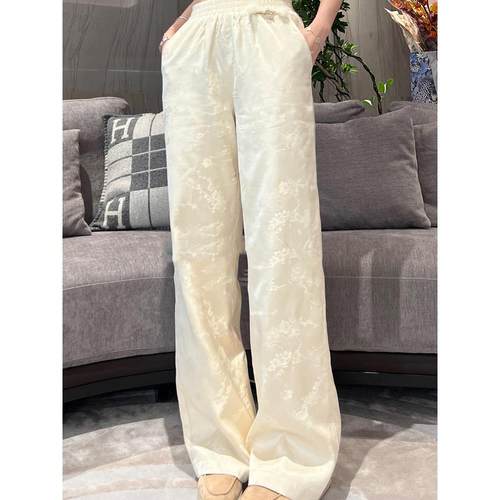 新中式女装轻国风加绒厚裤子