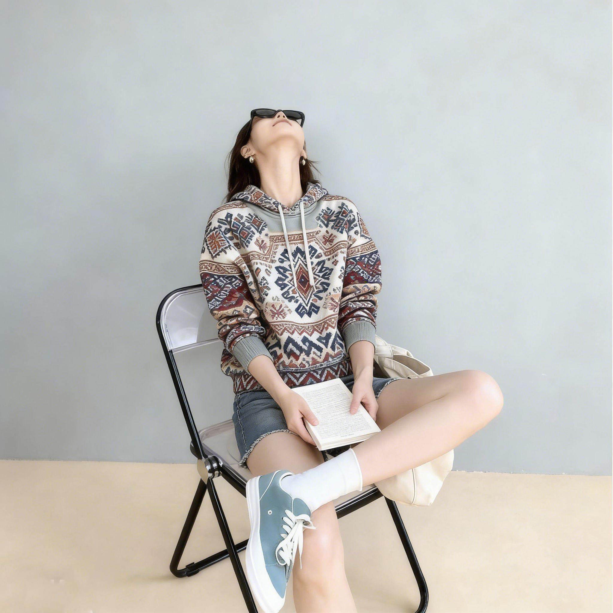 2025年秋新款时尚气质高级感运动百搭宽松上衣女休闲连帽长袖卫衣,女装/女士精品,大码内搭,淘宝优惠券,粉丝福利购,淘宝优惠卷