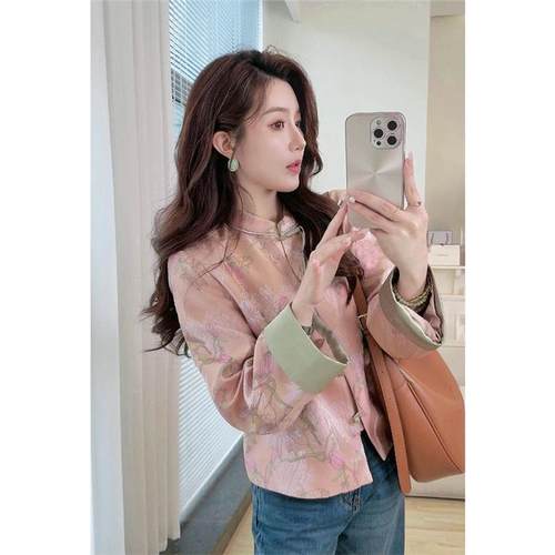 新中式女装国风唐上衣高级外套