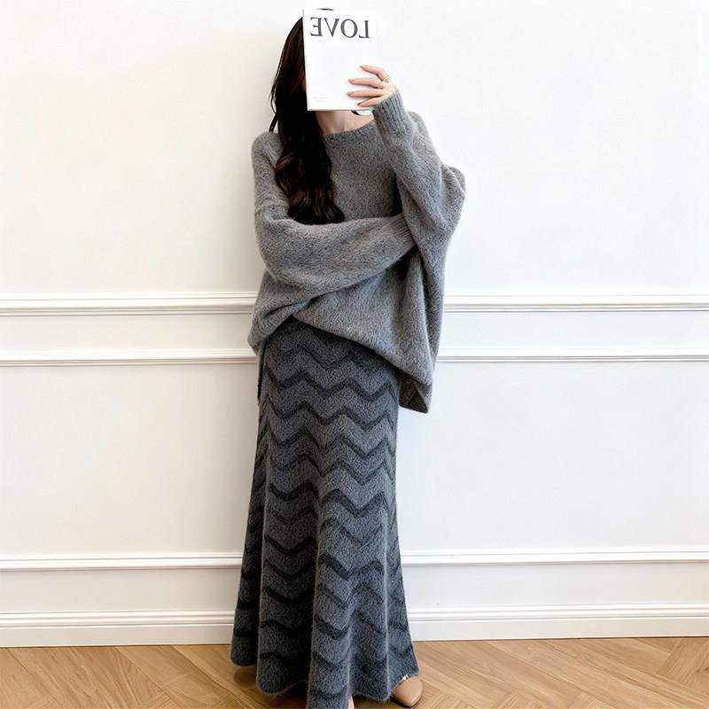 法式温柔风立体花朵针织套装女春秋氛围感气质毛衣两件套设计感,女装/女士精品,大码套装,淘宝优惠券,粉丝福利购,淘宝优惠卷