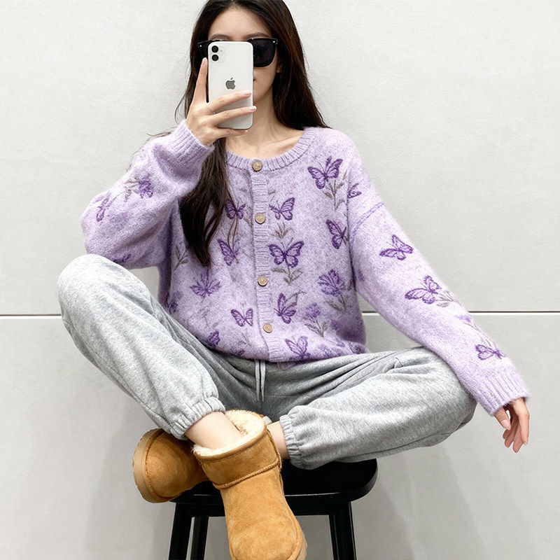 慵懒高级感针织开衫毛衣外套2026春秋新款爆款打底内搭可外穿上衣,女装/女士精品,大码内搭,淘宝优惠券,粉丝福利购,淘宝优惠卷