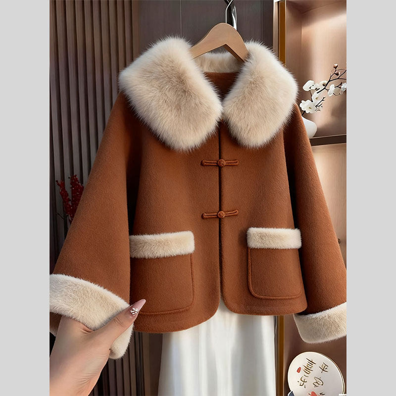 小众设计新中式国风毛呢外套2025冬季新款今年流行爆款气质高级感,女装/女士精品,常规大码外套,淘宝优惠券,粉丝福利购,淘宝优惠卷