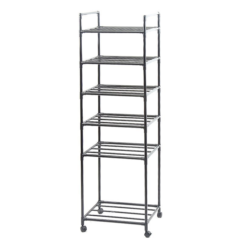 厨房置物架家用多层落地锅架仓储收纳储I物架加粗架子阳台铁艺架