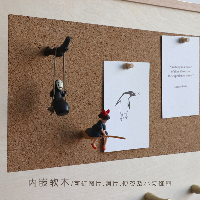 配电箱软b木板遮挡电表箱装饰挂画带黄铜挂钩电箱盒明装盖板可定