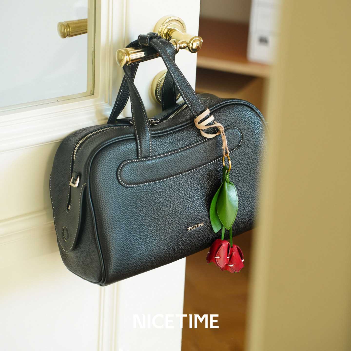 NICETIME小众设计波士顿女包