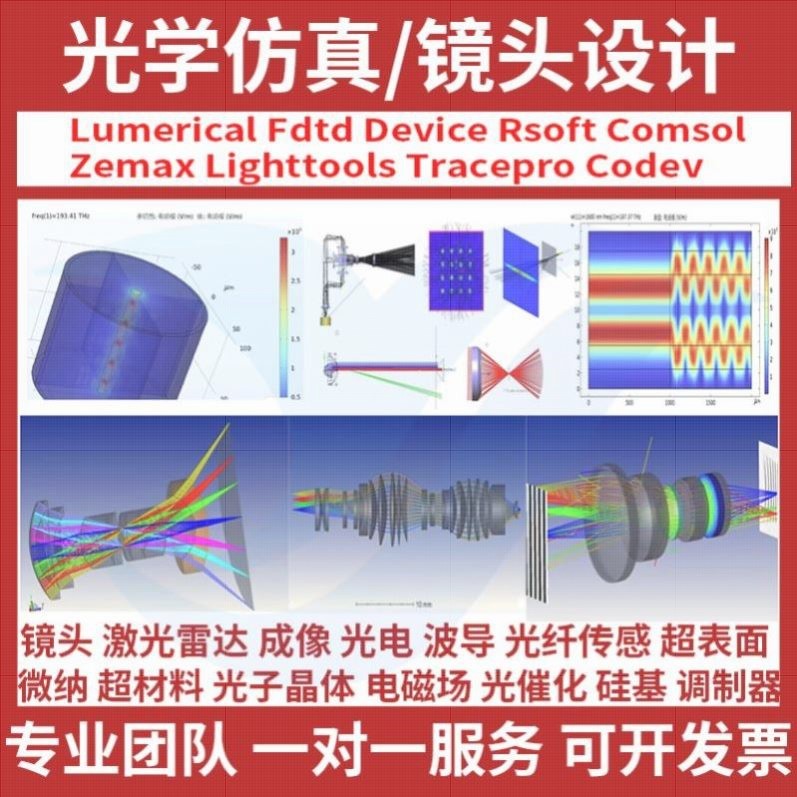 代做zemax lighttools tracepro光学设计优化 镜头光源显微镜激光