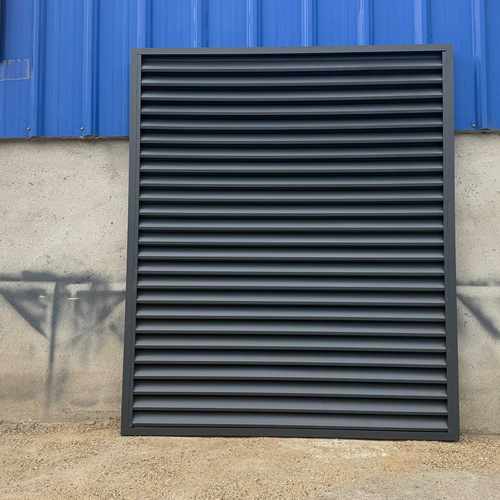 工厂定制铝合金防雨百叶窗外墙通风口格栅室外空调外机装饰保护罩