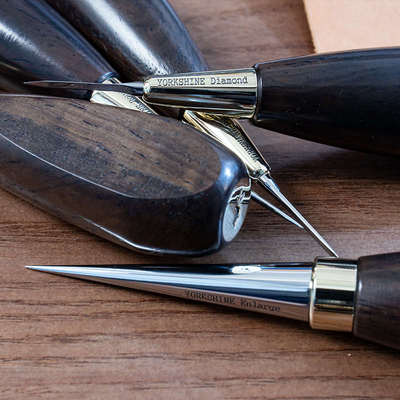 月下手作良匠手工皮具diy工具皮革锥子打孔缝线法锥日式菱锥圆锥