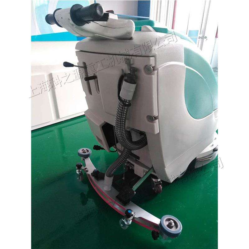 手推式车间工业地坪清扫机刷盘式半自动扫地机半自动洗地机