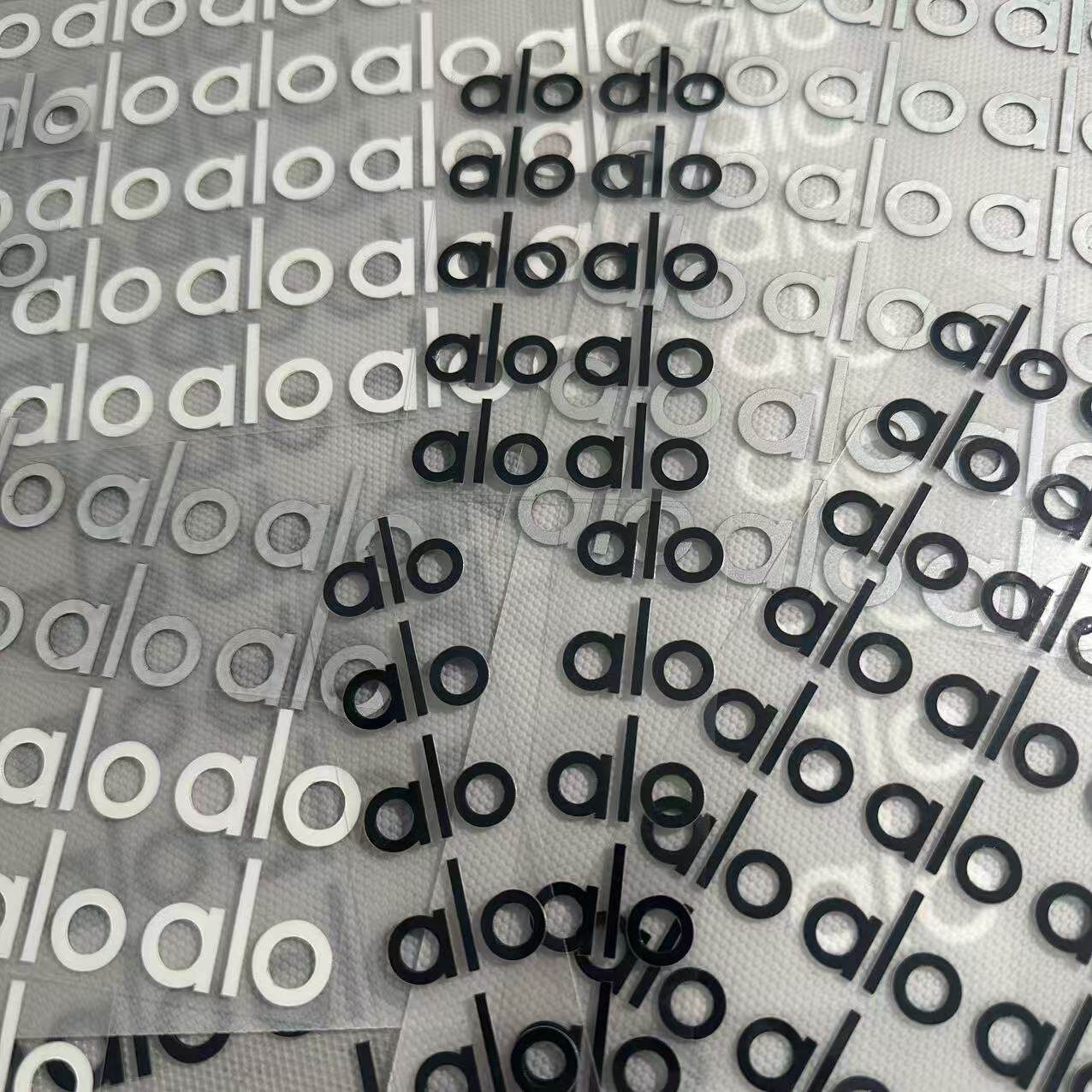 【官方正品】alo硅胶标高端品牌logo热转印烫标牢固可水洗不会掉图片