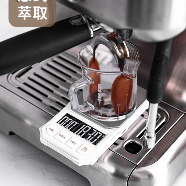 精准便携手冲咖啡电子秤小型专用计时称家用意式咖啡豆称重器露营