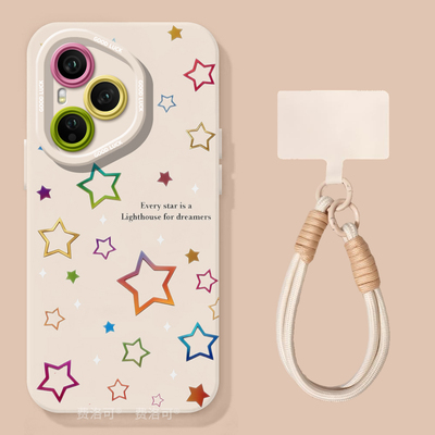 星星线条适用华为荣耀400手机壳300pro新款100新机200硅胶50高端80镜头20s青春版90全包70保护壳30外壳女60