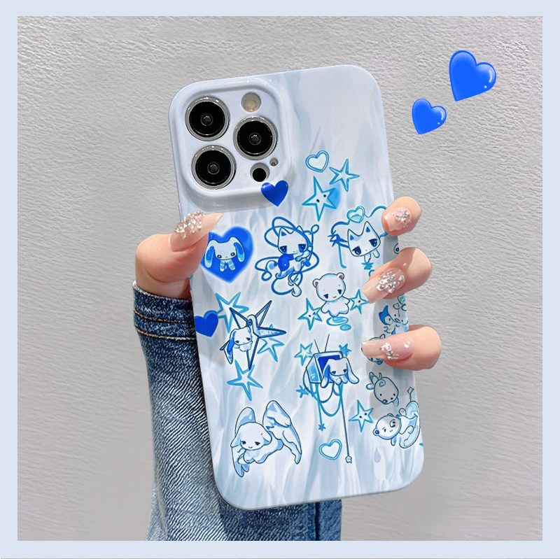 小猫小兔适用苹果华为vivo小米oppo红米荣耀一加iPhone16手机壳15promax菲林14夏日i13新款12女mate70pro趣味