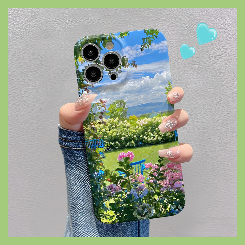 绿色花园适用于苹果华为vivo小米oppo红米荣耀一加iPhone16手机壳15promax菲林14夏日i13新款12男女mate70pro