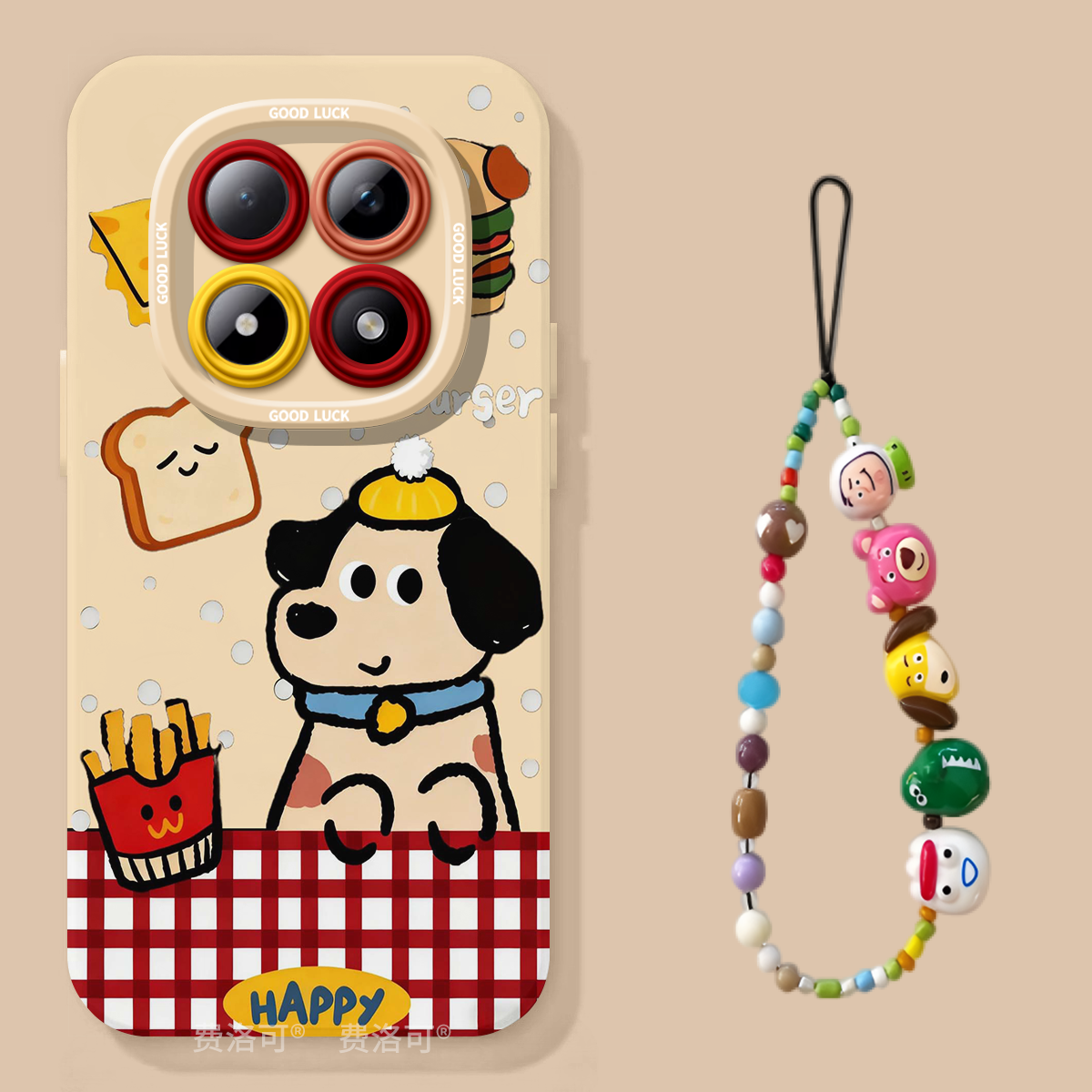 汉堡小狗适用红米turbo4pro手机壳note13新款note15pro男款12防摔turbo3软10硅胶8的7redminote9小米高颜值套