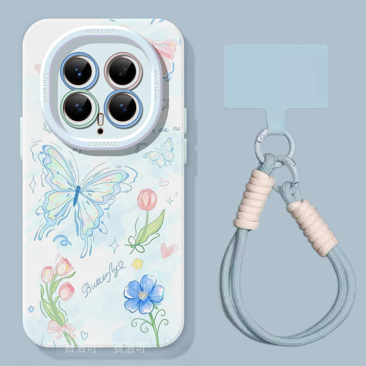 蝴蝶小花适用荣耀magic8手机壳新品magic8pro保护套创意honor全包防摔magic7pro外壳高级6至臻挂绳5华为4软壳