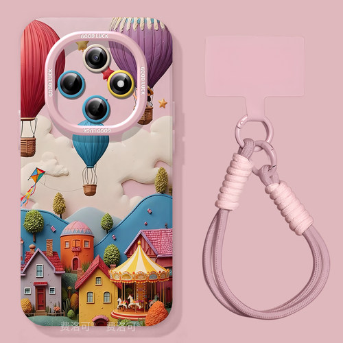 油画小镇适用oppoa6pro手机壳2025新款A6B保护套A5软硅胶a97保护a95全包opop镜头a93小众高级感a92s女a91外壳