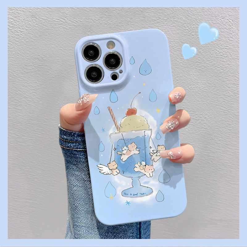 雨点冷饮适用苹果华为vivo小米oppo红米荣耀一加iPhone16手机壳15promax菲林14夏日i13新款12女m